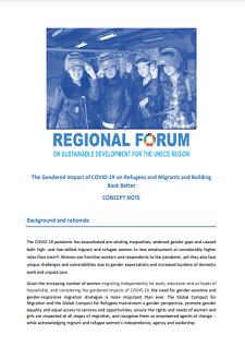 The Gendered Impact of COVID-19 on Refugees and Migrants and Building Back Better
